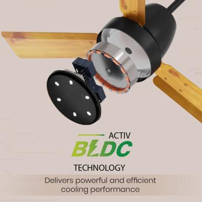 Crompton Energion NITEO BLDC Ceiling Fan - Light Pinewood by Crompton : Colours available: Goldenrod 4 4