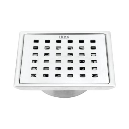 Lipka Red Exclusive Square Floor Drain (6 x 6 Inches) with Cockroach Trap 1