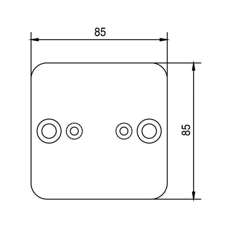 Ozone Spigot - OZRSP-BP-85X85X2H SSS 1