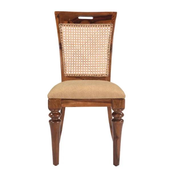Natural Living Wooden George Cane Back Dining Chair 1