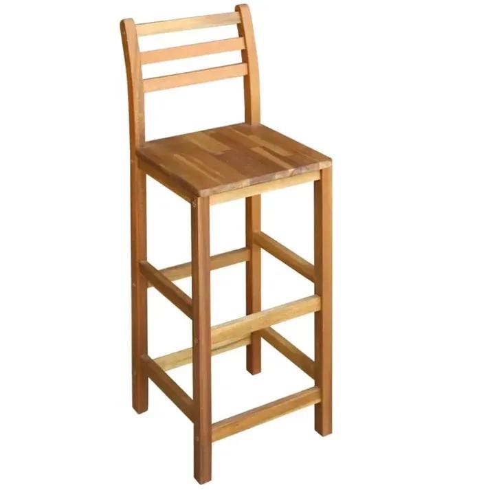 GKW Dining Set: Person Bar Height Acacia Solid Wood Dining Set 2
