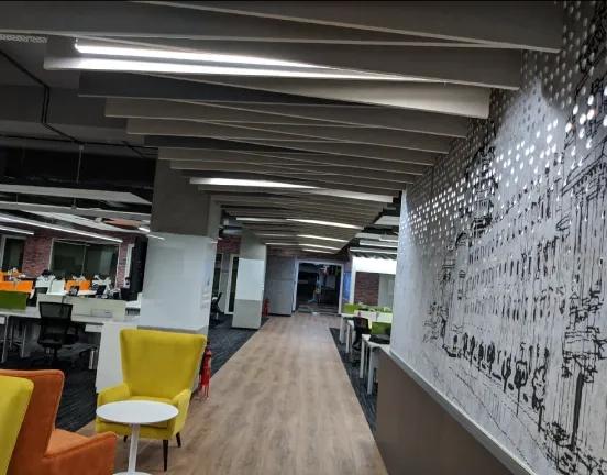 Techno Acoustic Incline Acoustic Baffle Ceiling Grey