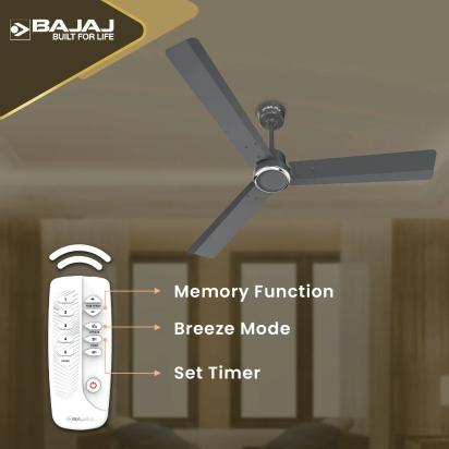 Bajaj Classico Sleek Plus 1200mm Ceiling Fan - Coal Grey by Bajaj : Colours available: SlateGray 14 6