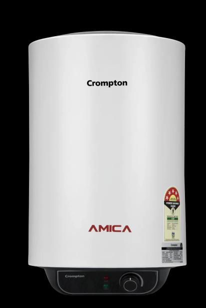 Crompton Amica Classic, 2000W Rated Storage Water Heater - 25-L by Crompton : Colours available: White