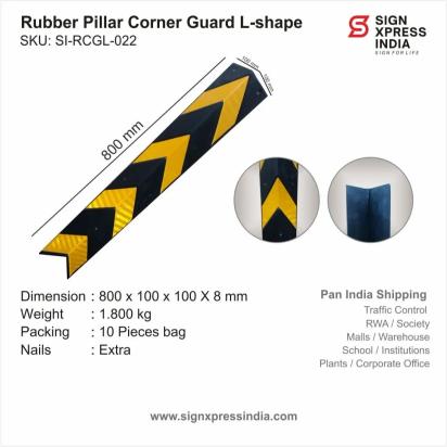 Rubber Corner Guards L Shape by Signxpress for Multipurpose 3 1