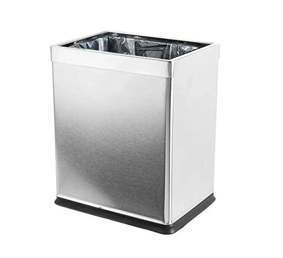 Dolphy 10 L Indoor Silver Trash Can DWBN0028