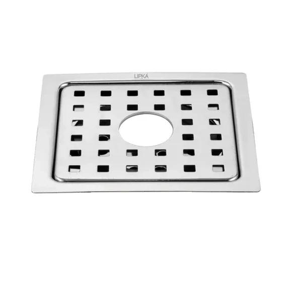 Lipka YU Square Floor Drain (6 x 6 Inches) with Hole