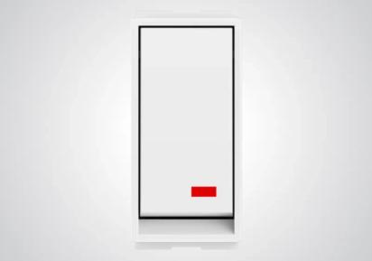 GM Modular Switches Aer9 AA 1 432 - Glossy White by GM Modular : Colours available: White