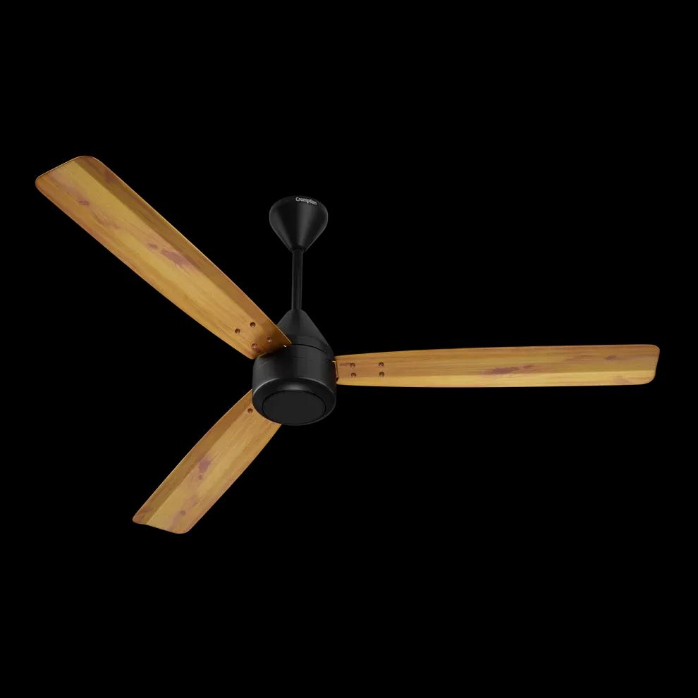 Crompton Energion Groove Remote BLDC Ceiling Fan - Light Pine Wood
