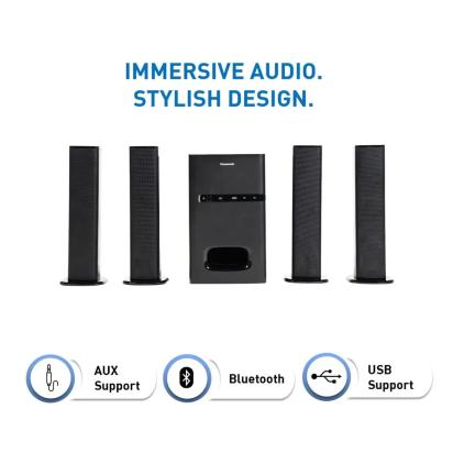 Panasonic SC-HT480GW-K 100W 4.1 Channel Auxiliary, USB, Micro USB Soundbar (Black) by Panasonic : Colours available: Black