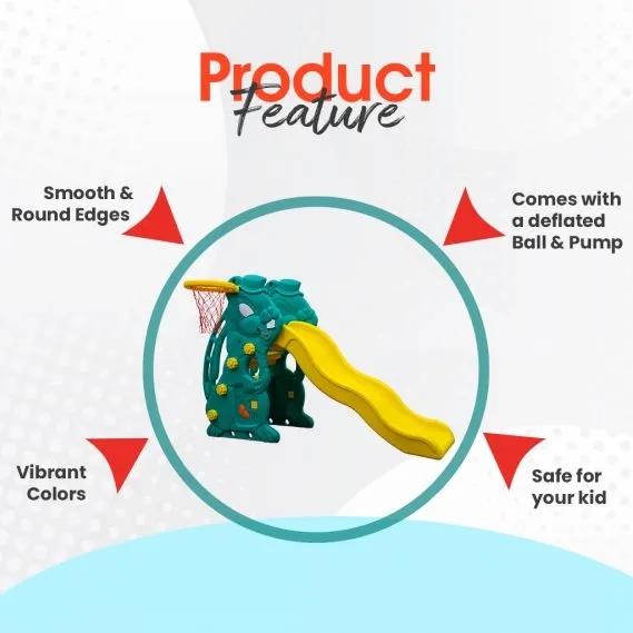 Ok Play Rabbit Slide Lemon And Parrot Green 2