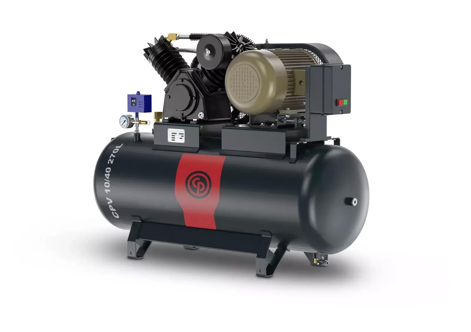 Chicago Pneumatic Cast Iron Piston Air Compressor 3HP-10HP