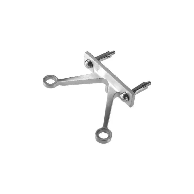 Ozone 2 Way Spider For Ceiling/Wall | Finish: Polished Stainless Steel