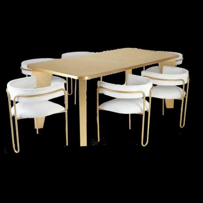The Living Influence Loop Chair - Gold 2