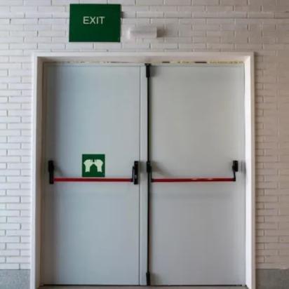 Vriton Metal Fire Door by Vriton for Hospital, Commercial, Industrial Plants, Warehouses, School, Hotel, Buildings, Staircase