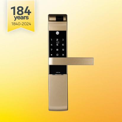YDM 7116A Smart Lock - Champagne Gold by Yale 6 3