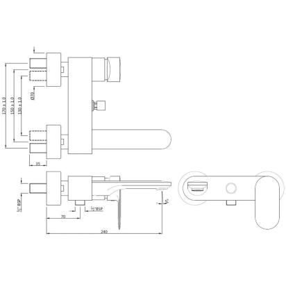 Single Lever Wall Mixer - Stainless Steel - OPP-SSF-15119PM by Jaquar : Colours available: Silver 1 1