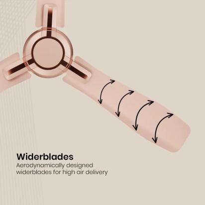 Crompton Highspeed Santos Ceiling Fan - Rose Gold by Crompton : Colours available: MistyRose 12 3