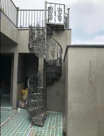 Rida Krafts Cast Iron Spiral Staircase by Rida Krafts for Staircase