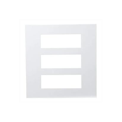 Orpat Platinum Series Plate with Frame 18 Module Case and Cover OPCC7687 White (Pack of 5) by Orpat : Colours available: White 1