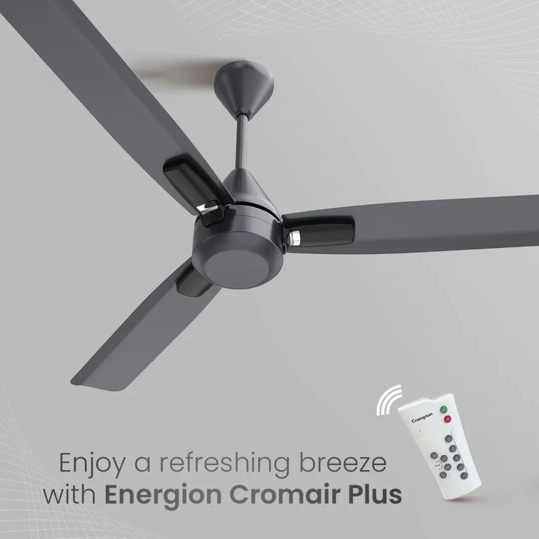 Crompton Energion Cromair Plus BLDC Ceiling Fan - Titanium Effect 1
