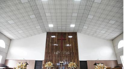 Gypsonic Finetone Acoustical Ceiling Tile by Gypsonic : Colours available: White