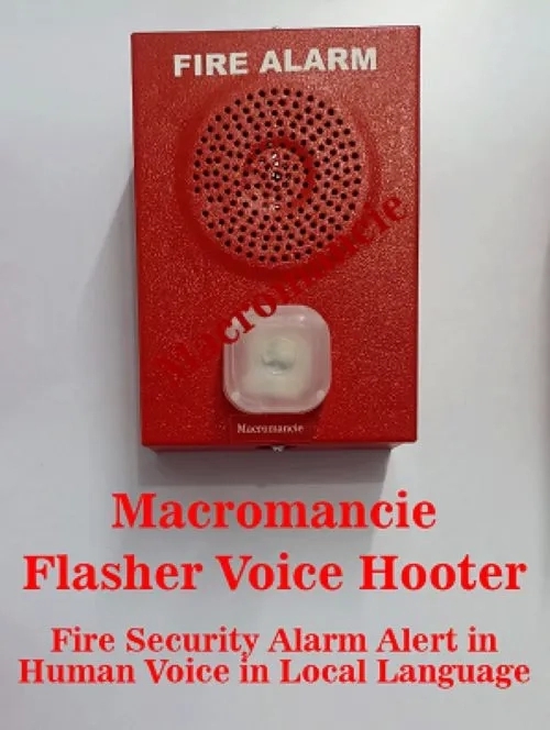 Flasher Voice Hooter In English Hindi Human Voice Sounder For Fire Alarm Systems