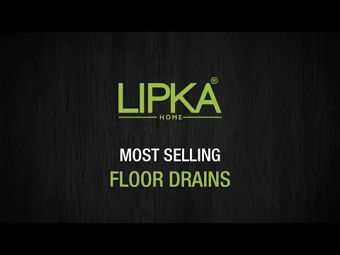 Lipka Pink Exclusive Square Flat Cut Floor Drain (6 x 6 Inches) with Hole and Cockroach Trap video thumbnail
