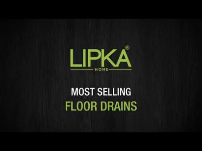 Lipka Pink Exclusive Square Flat Cut Floor Drain (6 x 6 Inches) with Hole and Cockroach Trap video thumbnail