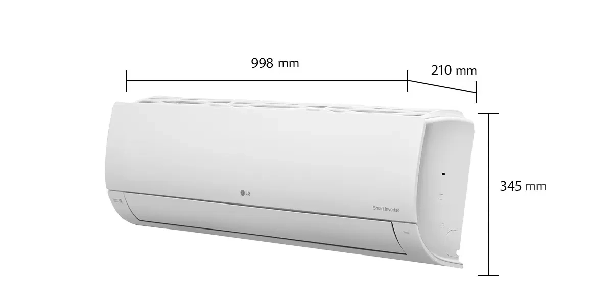 LG 5 Star (1.5) Split AC, AI Convertible 6-in-1, Diet Mode+, HimClean, Energy Manager+, ThinQ(WI-FI), 5.1 kW, 2026 Model by LG : Colours available: White 8 9