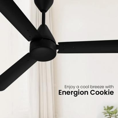 Crompton Energion Cookie BLDC Ceiling Fan - Metallic Magic Brown by Crompton : Colours available: WoodyBrown 12 1