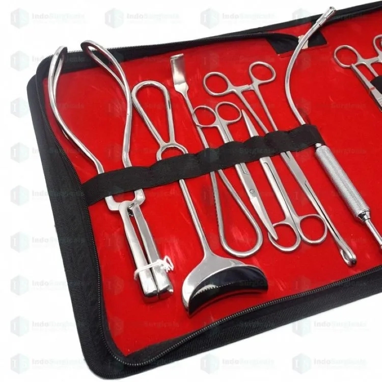 Indo Surgicals Cesarean Section Set by IndoSurgicals for Hospital : Colours available: Chrome 2 2