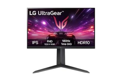 LG 24 (60.96cm) UltraGear™ Full HD IPS gaming monitor | 180Hz, IPS 1ms (GtG), HDR10 by LG : Colours available: Black
