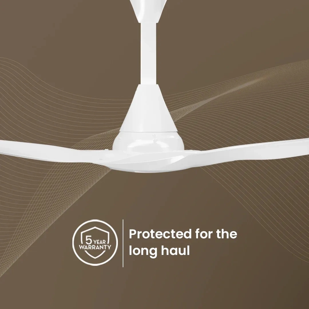 Crompton SilentPro Enso Smart BLDC Ceiling Fans - All White by Crompton : Colours available: White 12 4