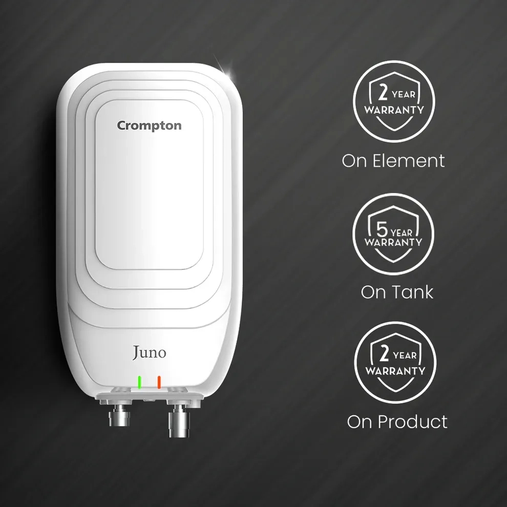 Crompton Juno 3-Litre, 3000W Instant Water Heater by Crompton : Colours available: White 1 4