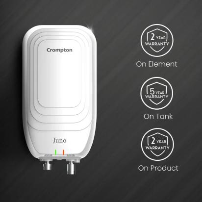 Crompton Juno 3-Litre, 3000W Instant Water Heater by Crompton : Colours available: White 1 4