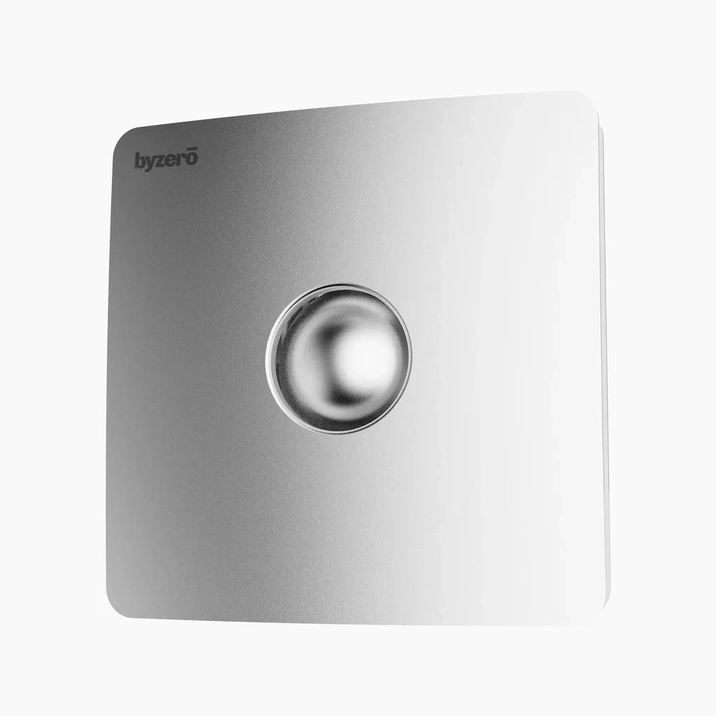 ByZero Pench Bagheera Axial Flow Ventilator Fan - Metallic Silver - 6 Inch by Byzero : Colours available: Silver 7 7