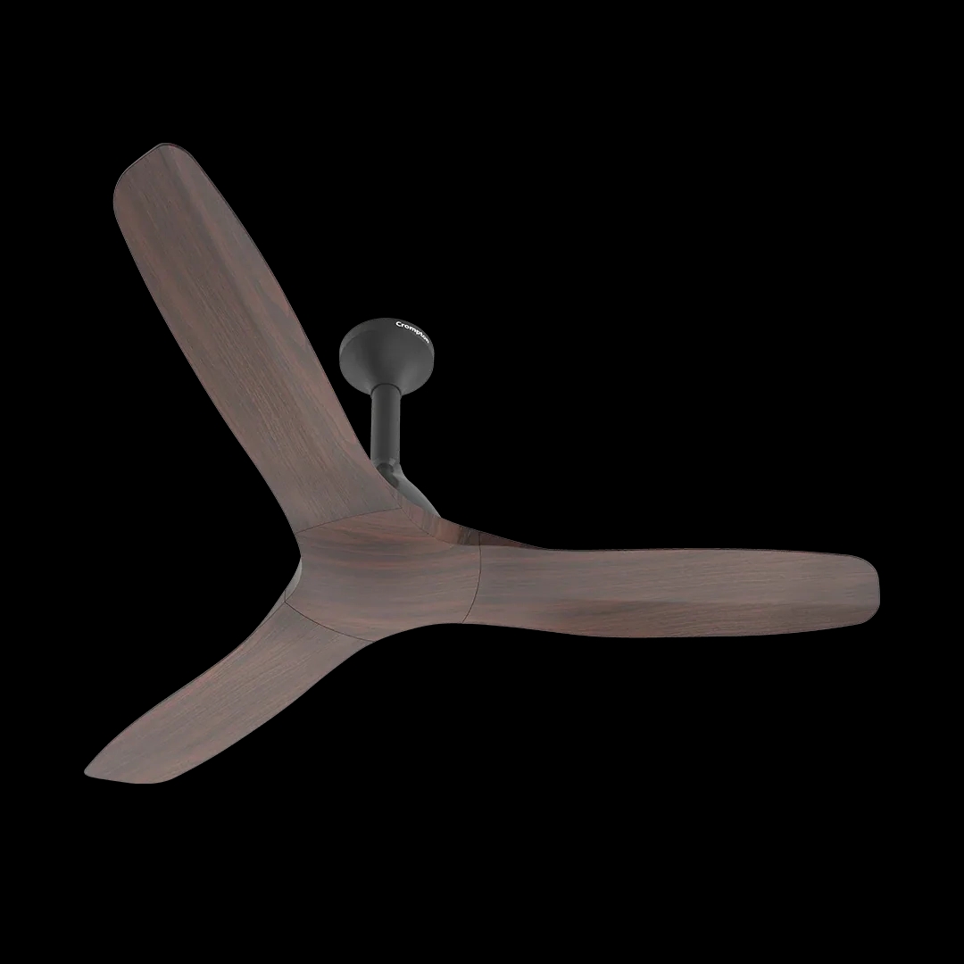 Crompton Silent Pro Fluido Wave 900mm - Sheesham Wood by Crompton : Colours available: WoodyBrown