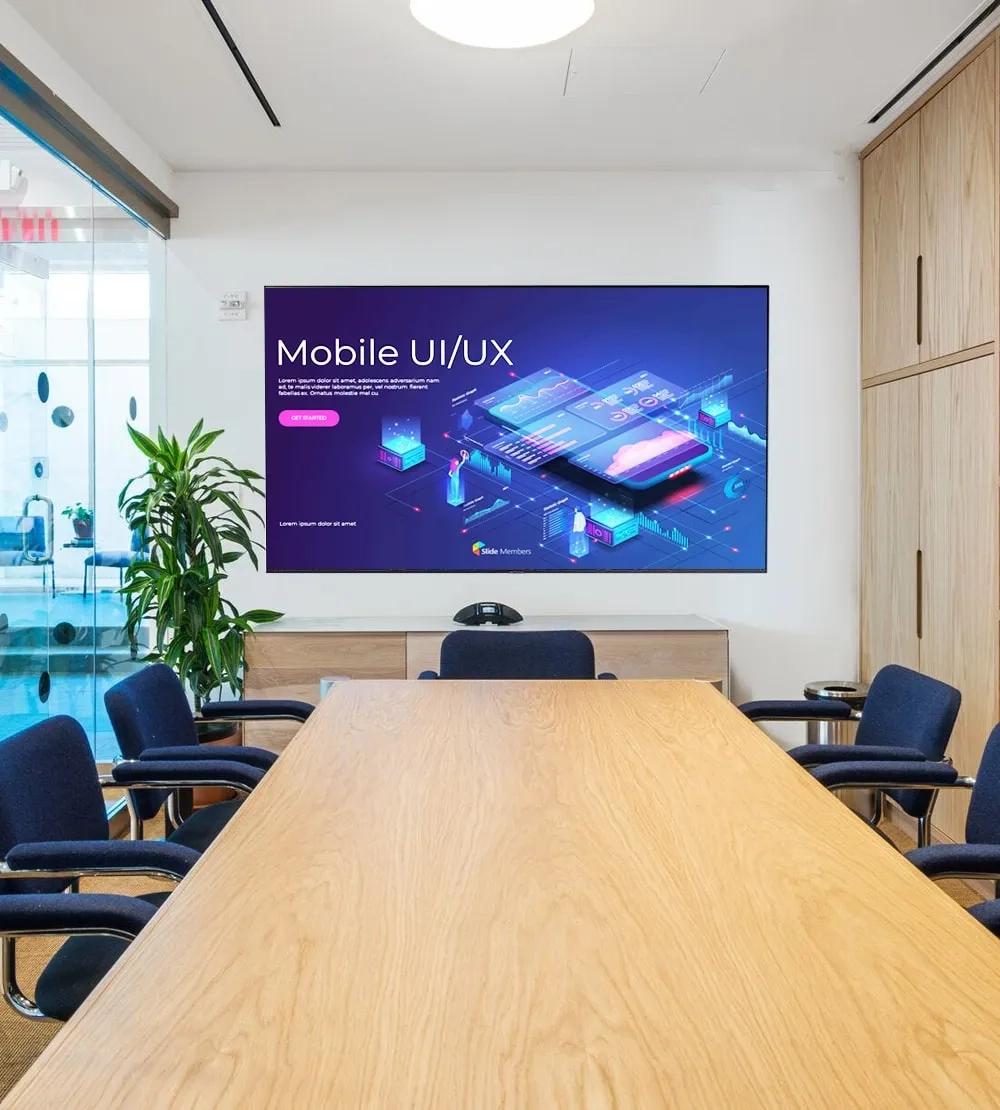 Nevon Express Boardroom Conference Room LED Display System for Video Conferencing & Presentations 2