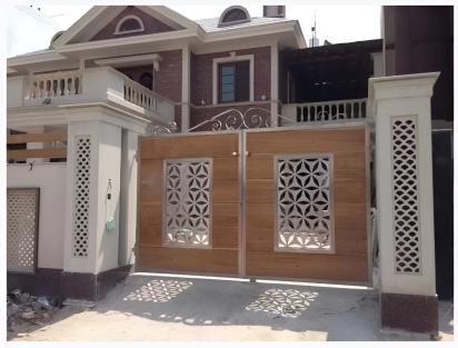 Tech Mild Steel Laser Cut and HPL Sheet Swing Gate 065 by Mr.Tech