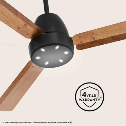 Crompton Energion NITEO BLDC Ceiling Fan - Dark Cherry Wood by Crompton : Colours available: Brown 5 8
