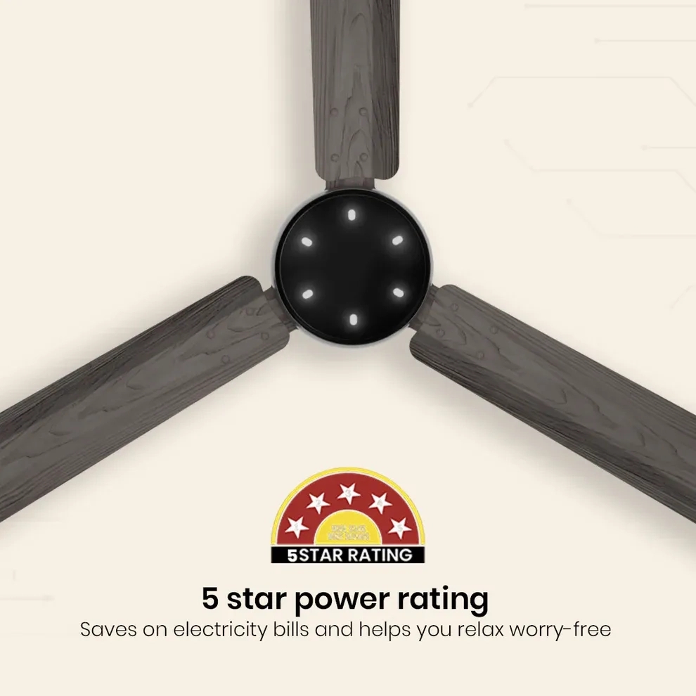 Crompton Energion NITEO BLDC Ceiling Fan - Burnt Driftwood by Crompton : Colours available: SlateGray 4 5