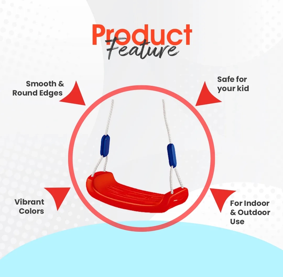 Ok Play Fun Flier Red swing by OK Play for Outdoor, Indoor : Colours available: Red 2 2