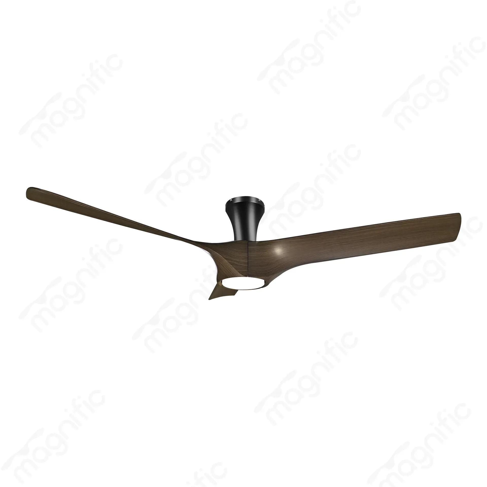 Magnific Falcon Hugger – 56″ Low Ceiling Fan Modern Design with Remote - Walnut