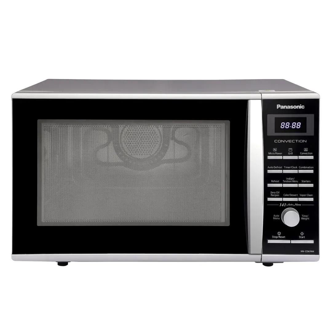 Panasonic 27L Convection Microwave Oven (NN-CD674MFDG, Silver, Rotisserie, Crispy Tawa, Magic Grill, Zero Oil Recipes) 1