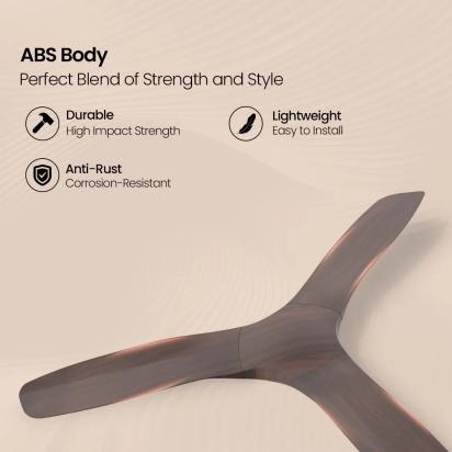 Crompton Silent Pro Fluido Wave 900mm - Sheesham Wood by Crompton : Colours available: WoodyBrown 12 2