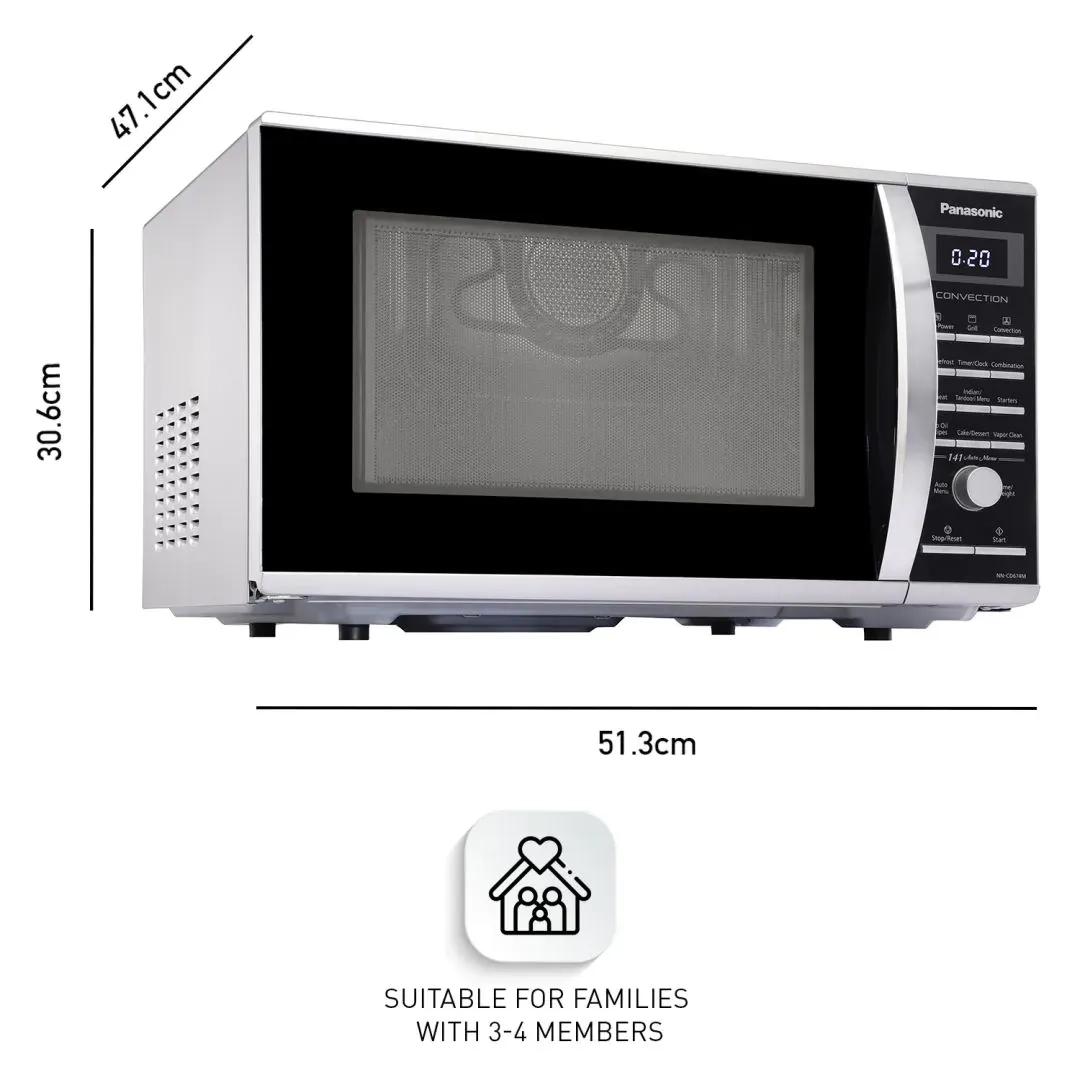Panasonic 27L Convection Microwave Oven (NN-CD674MFDG, Silver, Rotisserie, Crispy Tawa, Magic Grill, Zero Oil Recipes) 2