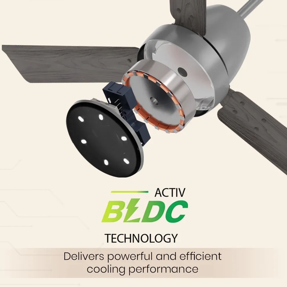 Crompton Energion NITEO BLDC Ceiling Fan - Burnt Driftwood by Crompton : Colours available: SlateGray 3 3