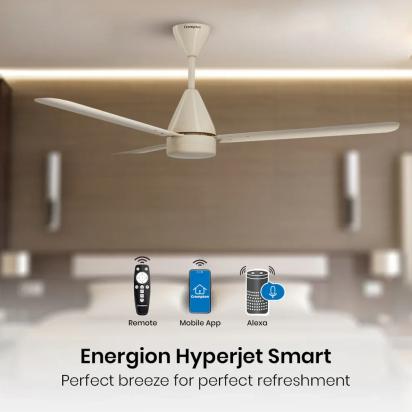 Crompton Energion Hyperjet smart BLDC Ceiling Fan - Ivory by Crompton : Colours available: Ivory 14 1