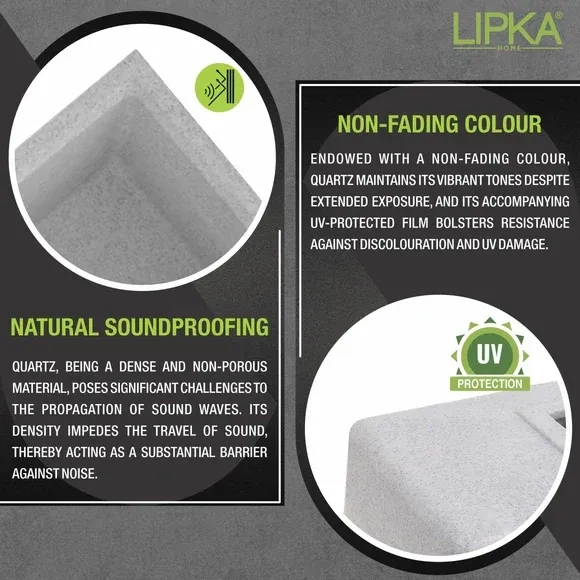 Lipka Sand Pluto Double Bowl Kitchen Sink (45 x 20 x 9 Inches) 3